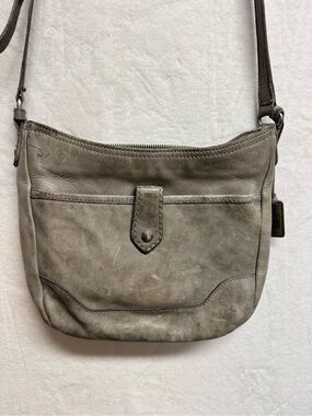 Frye Melissa Button Crossbody Bag Purse In Ice Color